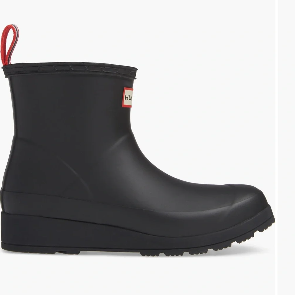 Hunter Original Play Waterproof Black Ankle Rain Boots - Picture 3 of 12